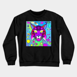 COSMIC CAT SET DESIGN Crewneck Sweatshirt